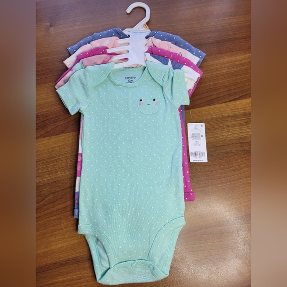 Carters baby 5pc onesies - Picture 1 of 4